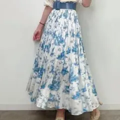 サテンプリーツスカート エイミーイストワール