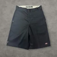 Dickies ショートパンツ 黒リメイクseedless ワイドルーズフィット