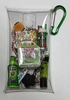 ガチャ詰めポーチ まとめ売り【緑系】 匿名配送