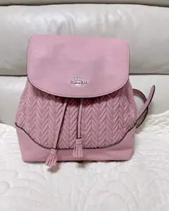値下げしました❣️COACH コーチ リュック レザー ピンク
