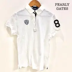PEARLY GATES パーリーゲイツ 半袖 ポロシャツ 白 golf ゴルフ