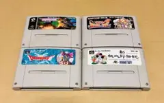 【スーパーファミコンソフト4本セット・任天堂・ファミコン】xace