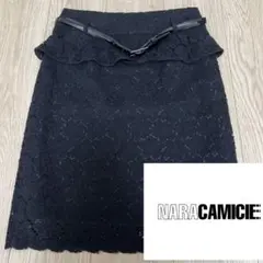 NARACAMICIE 黒いタイトスカート サイズI