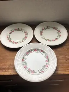 Wedgwoodウェッジウッド ロザリンドRosalind プレート3枚セット