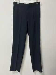 【新品タグ付き】メンズ　ブラック　夏用スラックス 麻混　サイズ82 Lサイズ