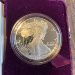 アメリカン イーグル 銀貨 1986