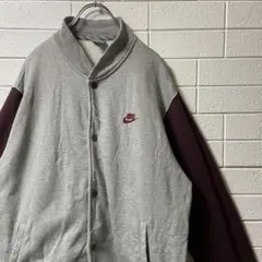 NIKE ナイキ スタジャン 刺繍ロゴ デカロゴ スウェット 生地 希少