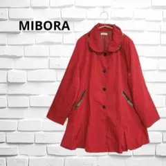 MIBORA フレアシルエット ジャケット　薄手コート　肩パット　丸えり　個性的