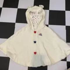 miki HOUSE ミキハウス　フード付きポンチョ