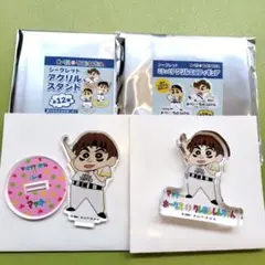 ホークス クレヨンしんちゃん アクリルスタンド、ミニフィギュア マッキー