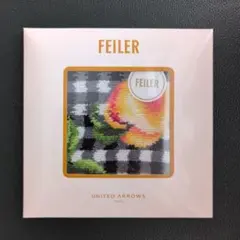フェイラー×ユナイテッドアローズ　ピーチ　タオルハンカチ