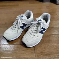 new balance 574 ML574EQ2 ベージュ/ネイビー