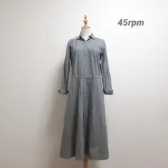 45R 45rpm ワンピース ロング インディゴ染め サイズ2