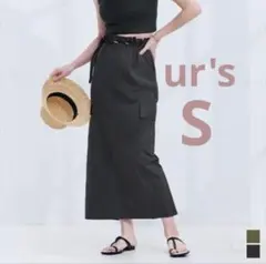 ur's ユアーズ 撥水ドロストカーゴスカート ラッシュガード S