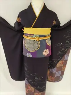 【RetoroModern】★★正絹振袖と袋帯セット★★