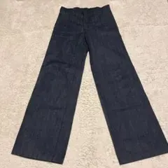 HYKE ベイカーデニムパンツ
