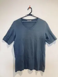 DoCLASSE ネイビー Vネック 半袖Tシャツ Lサイズ カジュアル