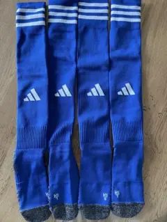 アディダス　サッカーソックス　SM ブルー　2セット