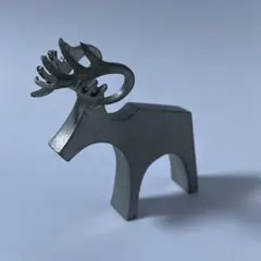 ピューター フィンランド トナカイ 置物