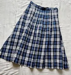 DEEP BLUE リネンタックスカート