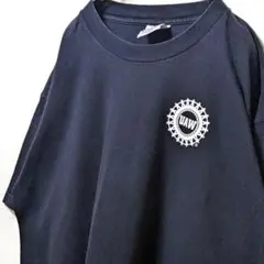 USA製 ベイサイド UAW ロゴ Tシャツ ブラック 黒 L 古着