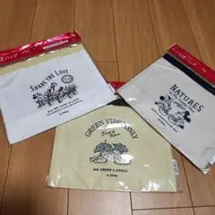 KIRIN×ディズニー　おさんぽバック　3枚セット