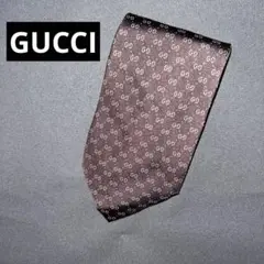GUCCI ブラウン GGパターン ネクタイ