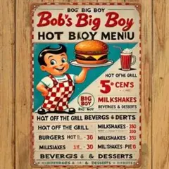 ビックボーイ Big Boy ブリキ看板 アメリカン雑貨 USA