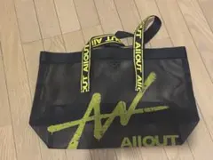 ALLOUT オールアウト メッシュバッグ イエロー×ブラック 黄×黒