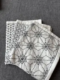 ハンドメイド　刺し子ふきん