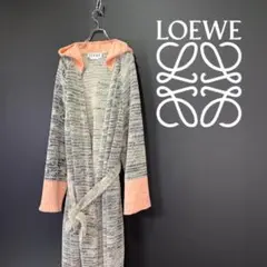 LOEWE ロエベ パイル地 オーバー フード付き ガウン コート