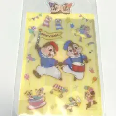 新品　ディズニー　チップ&デール　シークレット下敷き　ポケット付き