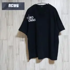 ●RCWB● アルファベットプリント tシャツ ブラック 大きいサイズ