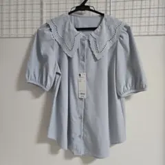 GU　レースカラーブラウス