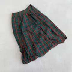 ⭐️brenda hollon⭐️ チェックスカート　膝丈　古着　下北沢 レトロ