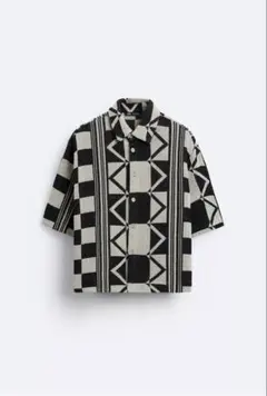 ZARA リラックスフィット ジオメトリックジャカード セットアップ sサイズ