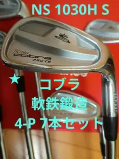コブラ PRO CB アイアン 4-P 7本セット