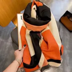 大人気 柄 ストール ブランケット 大判 カシミアタッチ 膝掛け 秋冬