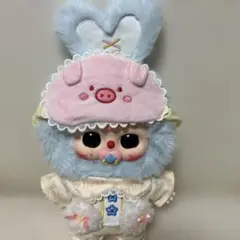 babythreeぬいぐるみ おやすみシリーズ　青うさぎ