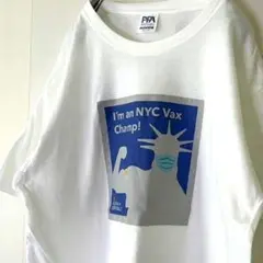 PFA NYC Vax Champ! Tシャツ ホワイト 白 古着