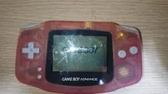 ゲームボーイアドバンス クリアレッド 本体