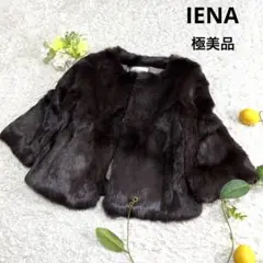 極美品 IENA イエナ ラビット ノーカラー ファー ショートコート