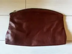 BAGGUのバグー　レザーポーチ ブラウン　大