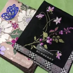 【新品未使用】 BURBERRY PAUPAUL＆JOE ハンカチ2枚