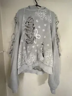 SURGERY サージェリー PAISLEY DESTROYED HOODIE