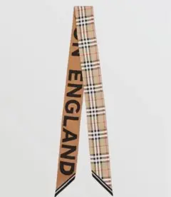 BURBERRY バーバリー チェックシルクスカーフ