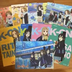 けいおん クリアファイル ローソン 9枚セット