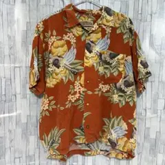 WAREHOUSE ウエアハウス 半袖 アロハシャツ オレンジ