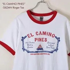 極美品 GILDAN ギルダン リンガーTシャツ EL CAMINO PINES