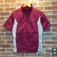 Nike Golf バーガンディ ショートスリーブジャケット